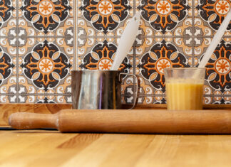 Nowoczesna tapeta do kuchni