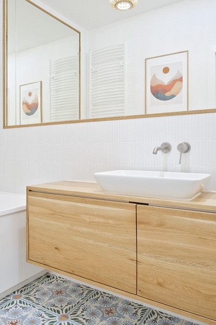 mozaika do łazienki stick biały matowy bestseller raw decor w łazience boho chic