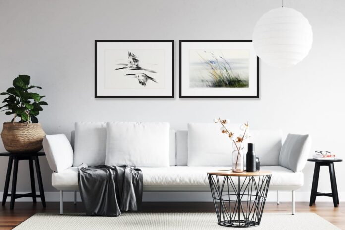 salon_w_stylu_skandynawskim Odkryj Magię Żurawi w Twoim Domu z Galerią w Chmurach